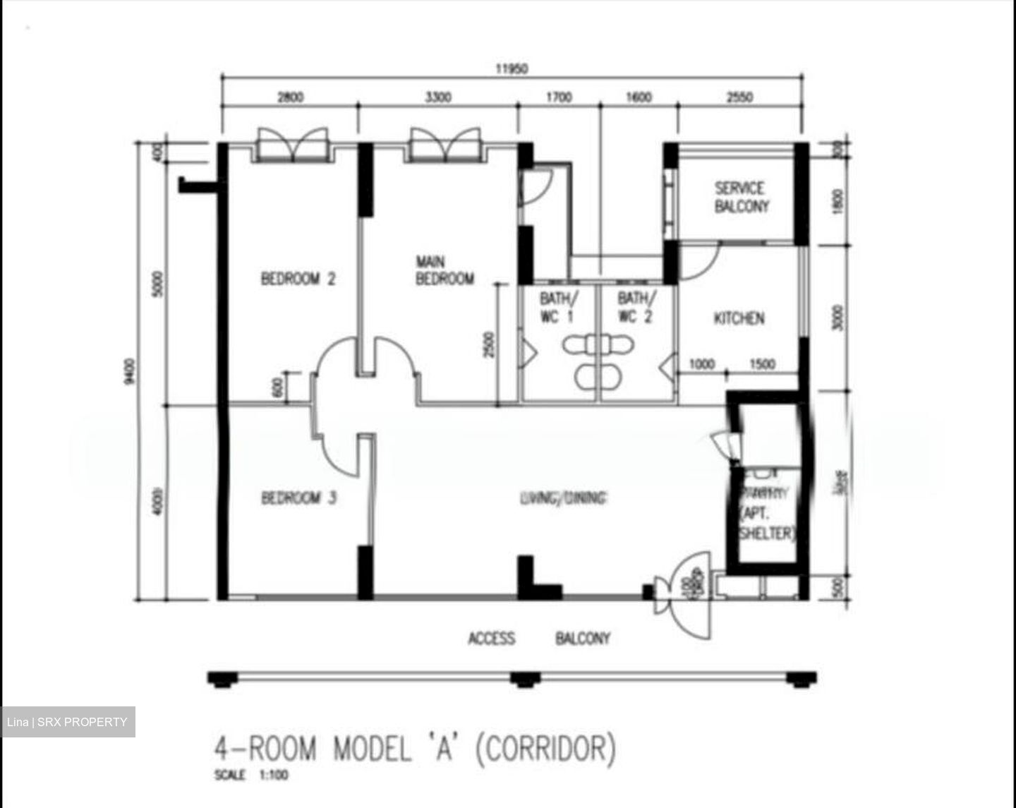 Blk 132 Rivervale Plains (Sengkang), HDB 4 Rooms #525202261